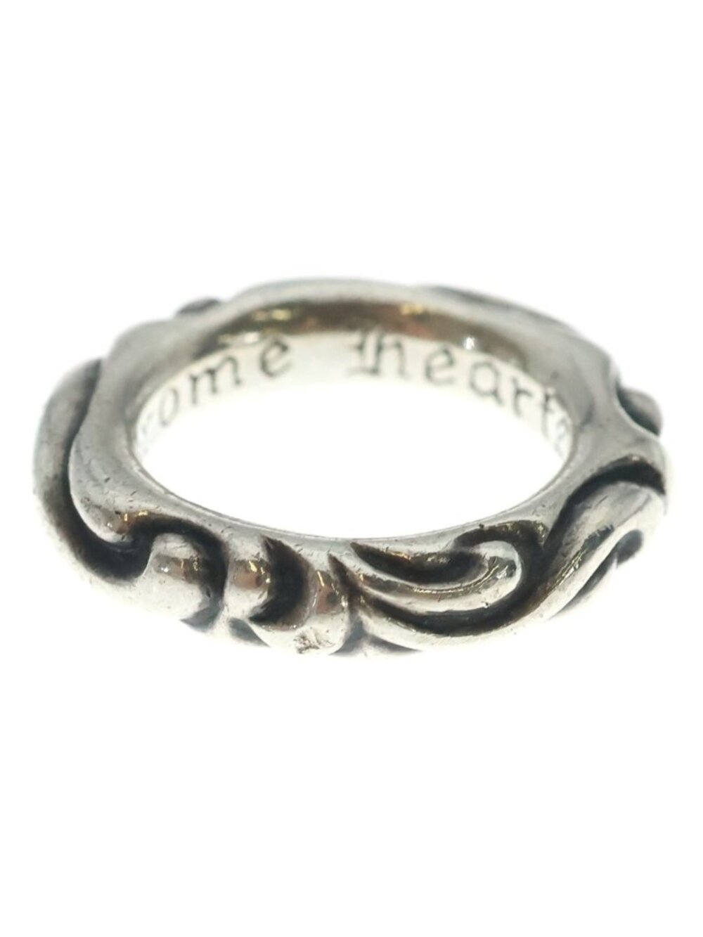 Chrome Hearts Scrl Band Scroll Ring Silver